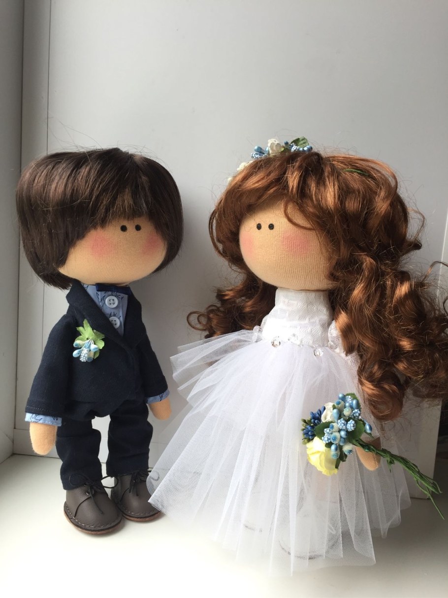Интерьерные куклы на свадьбу