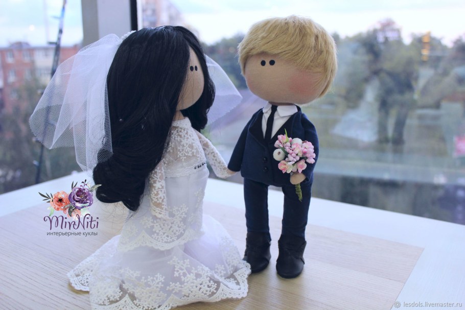 Свадебные куклы жених и невеста