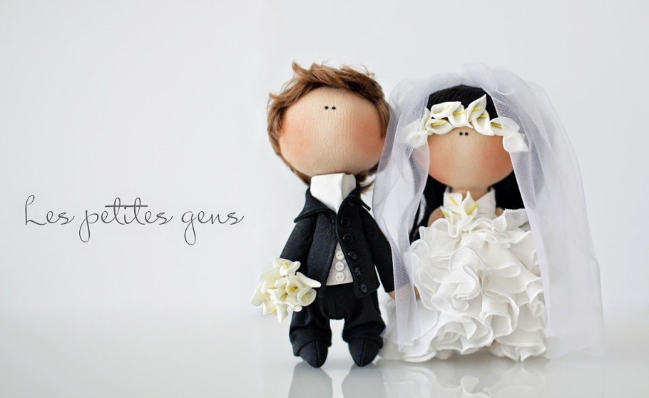 Тряпичная кукла невеста