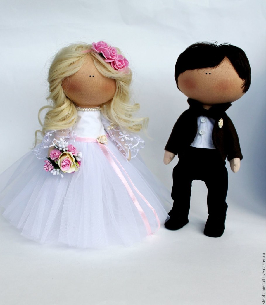 Куклы большеножки жених и невеста