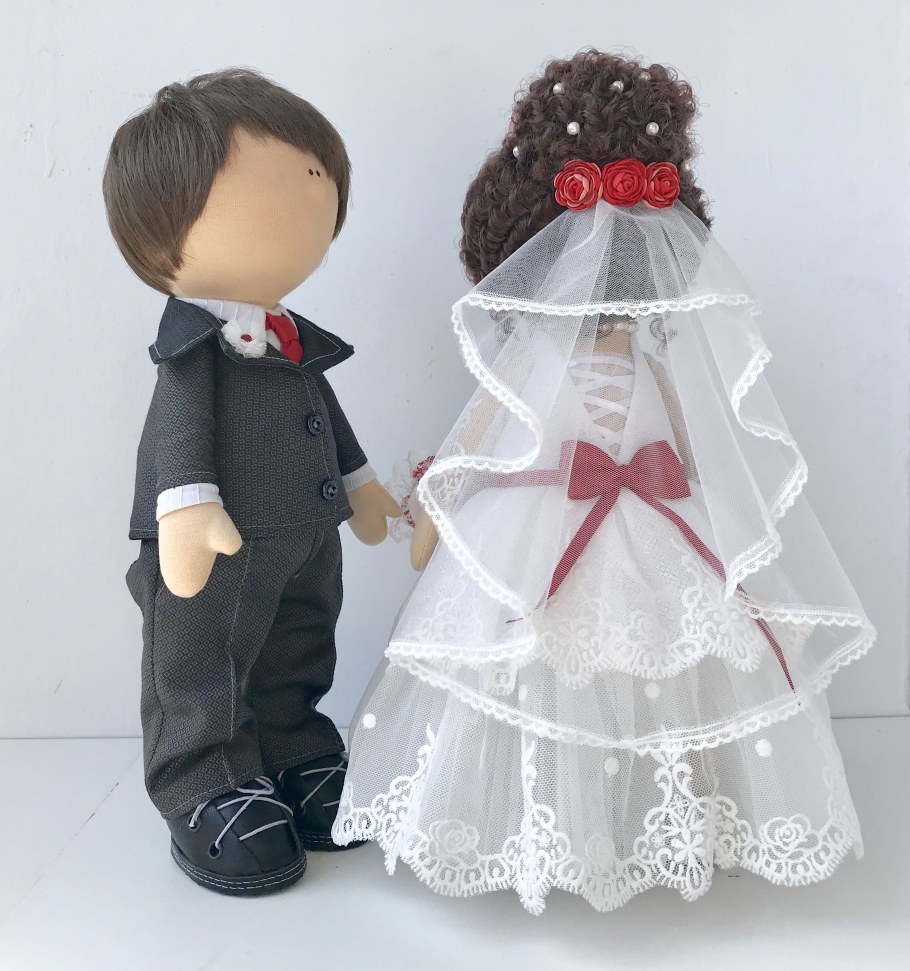 Текстильная кукла невеста