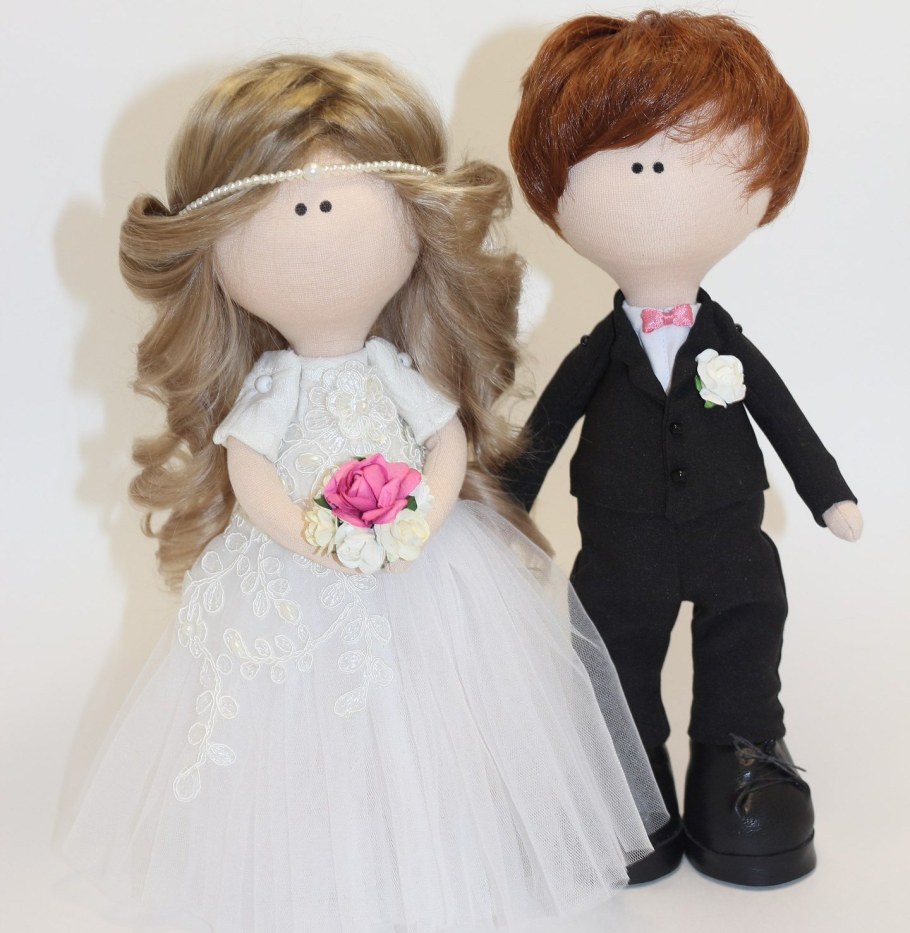 Тряпичная кукла на свадьбу