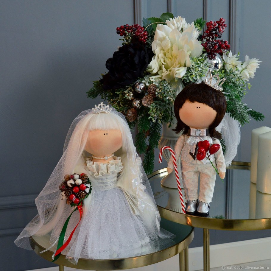 Интерьерная кукла жених и невеста