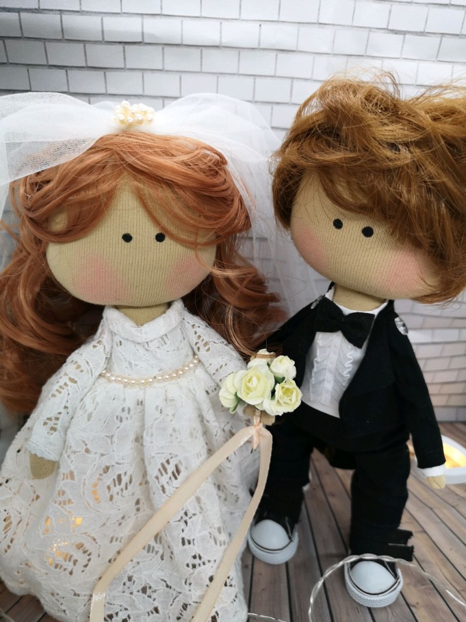 Свадебные куклы жених и невеста