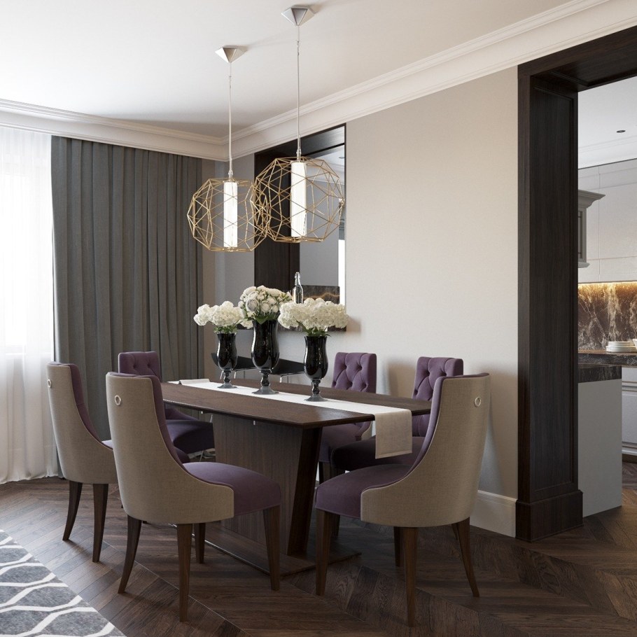 Гостиная с большим столом