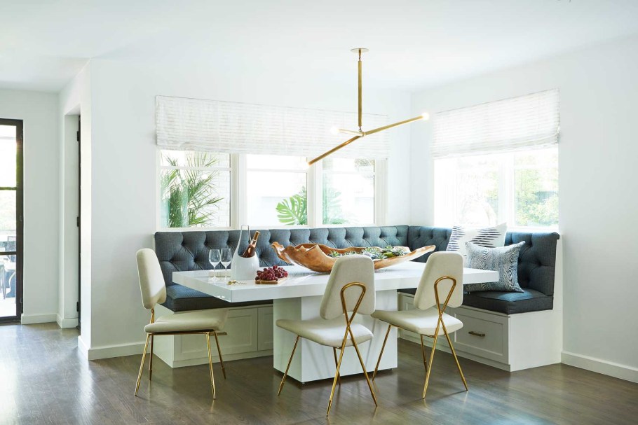 Обеденная зона в гостинн