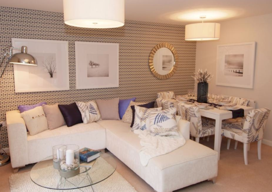 Маленькая гостиная с обеденной зоной