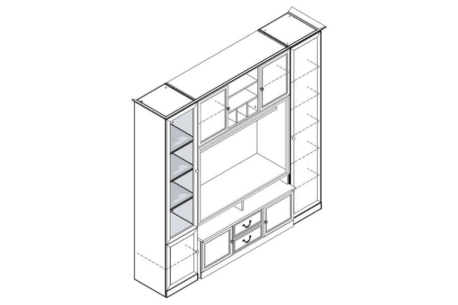 Прихожая Кармен-6 (ясень шимо темный/ясень шимо светлый)