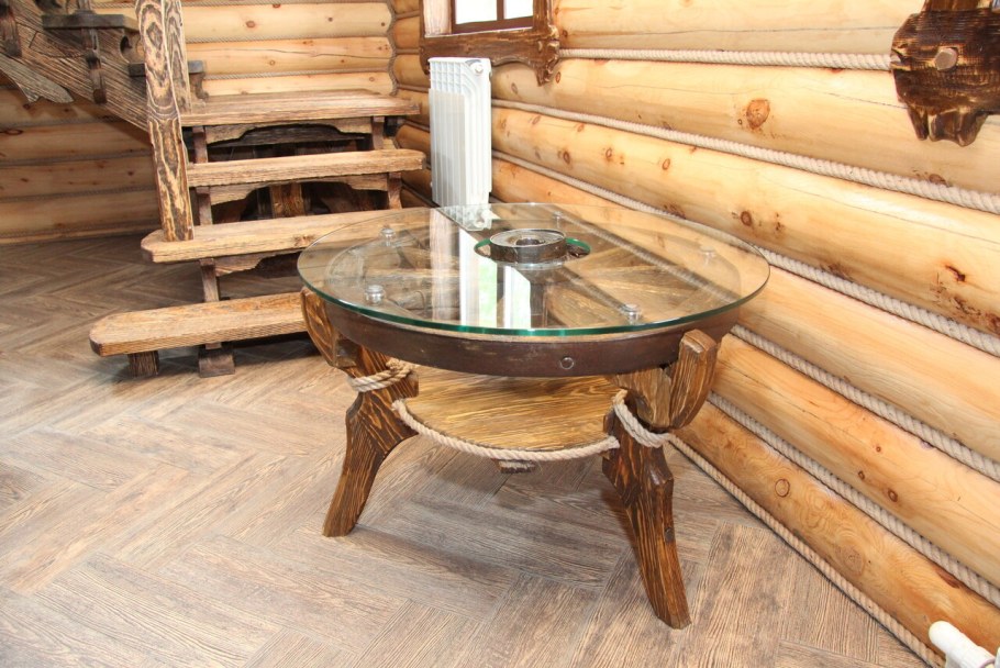 Брашированная мебель из сосны под старину