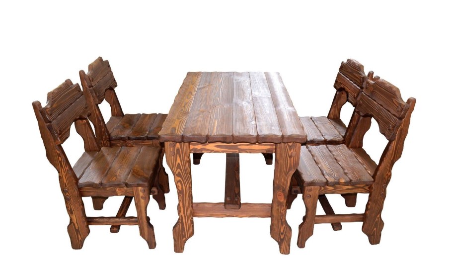 Стол и стулья в стиле Шале