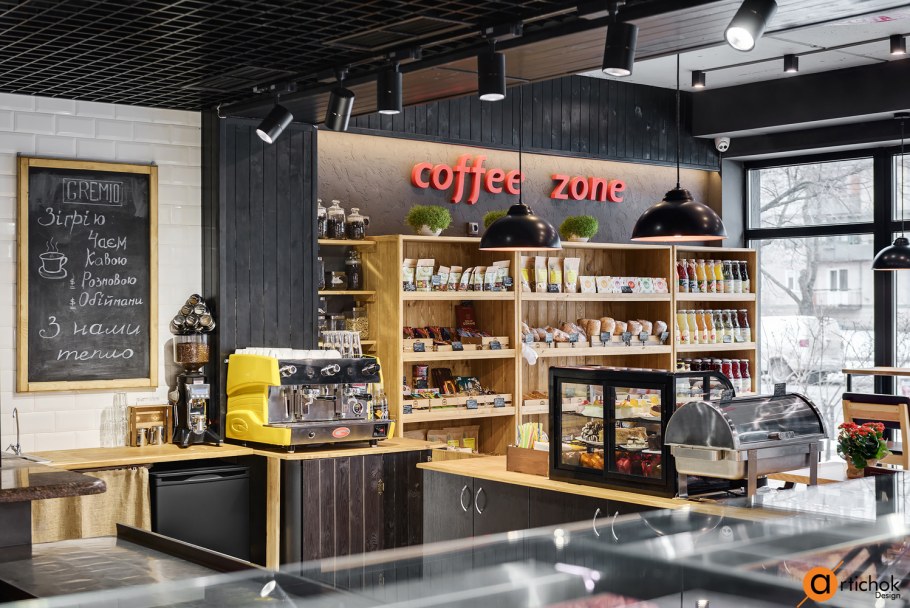 Продуктовый магазин в стиле лофт