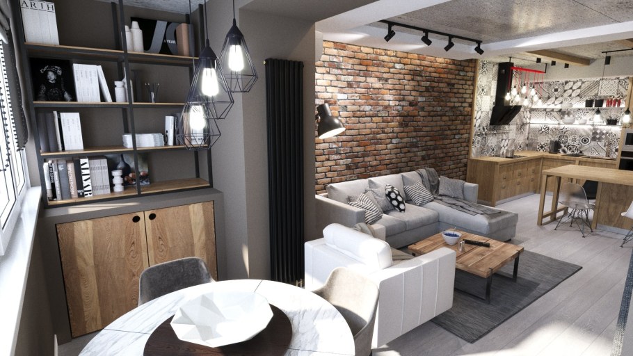 Стиль Индастриал Шик