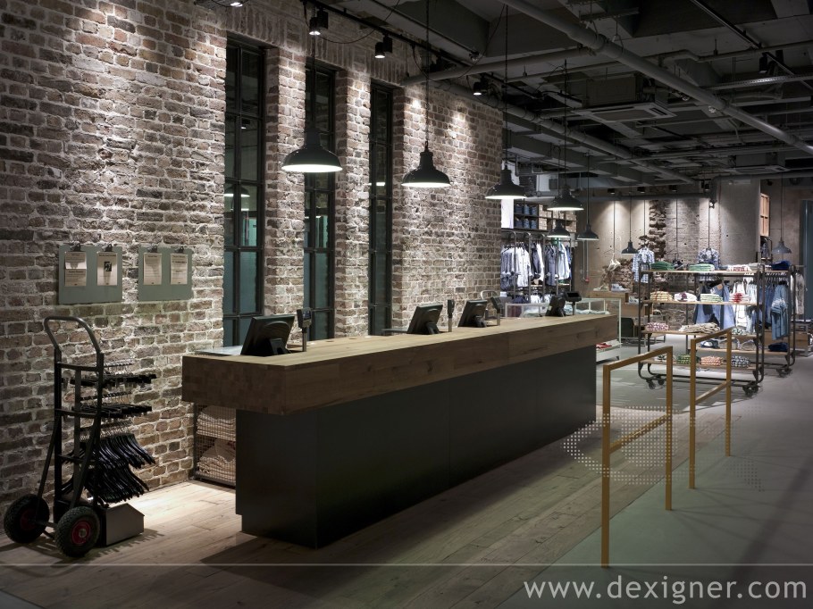 Интерьер магазина в стиле лофт