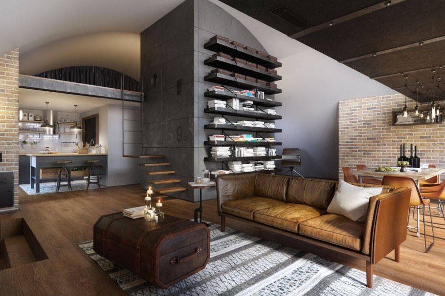 Кухня в Индустриальном стиле