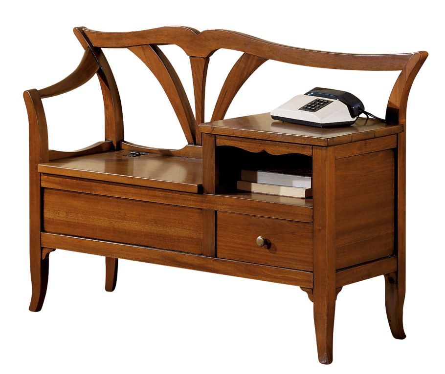 Деревянная банкетка с ящиком