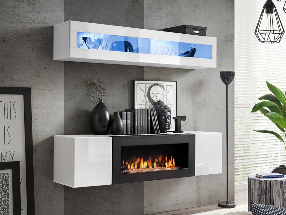 Гостиная с биокамином