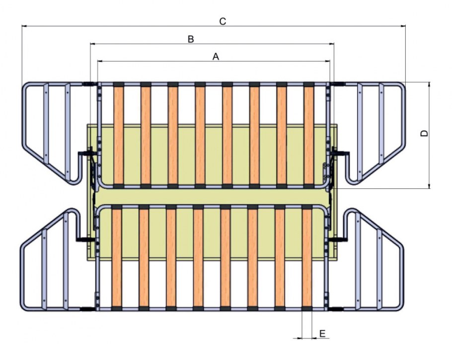 Диван-кровать Ручеек клик-клак массив 1300