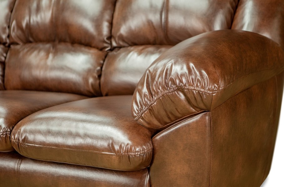 Диван трехместный оранжевый