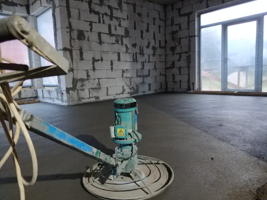 Полусухая цементно-Песчаная стяжка