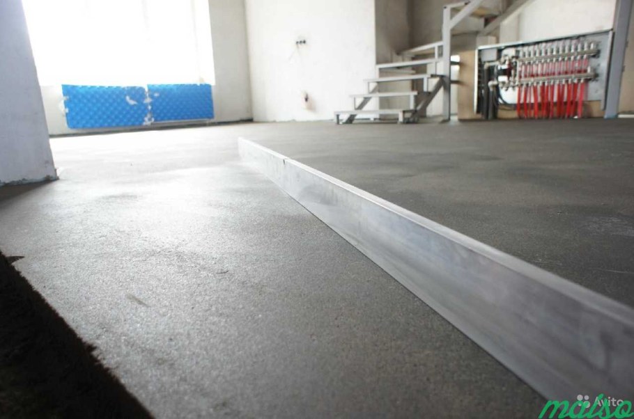 Механизированная полусухая стяжка