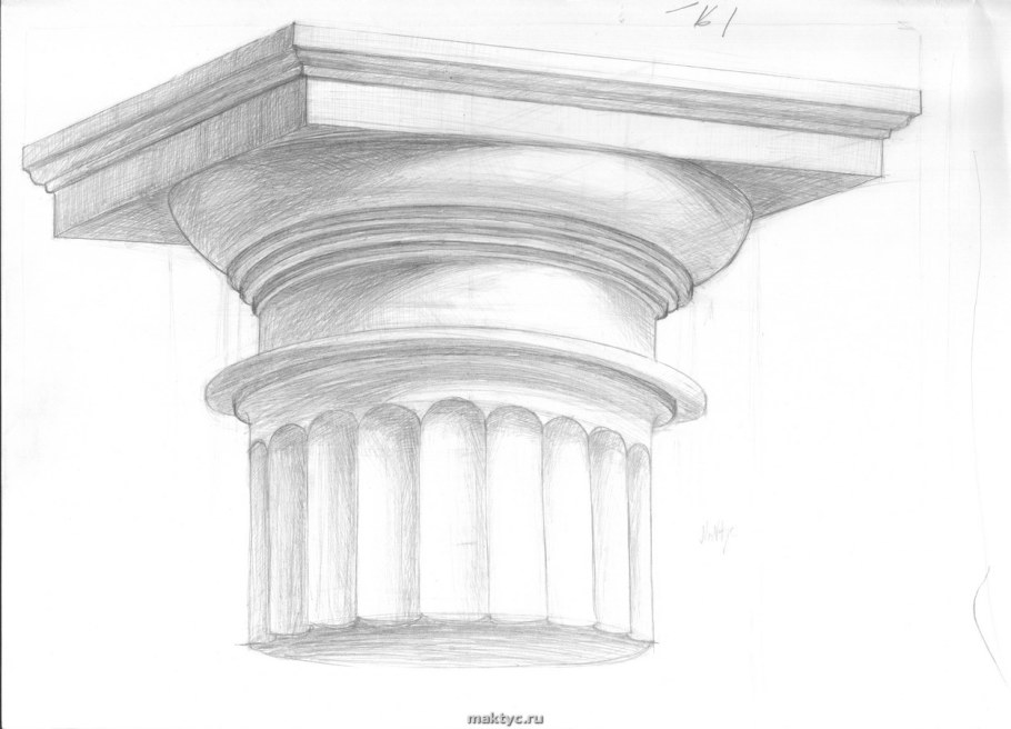 Гипсовая Капитель дорическая