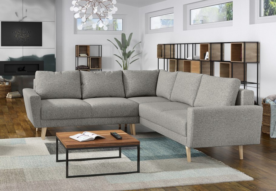 Угловой диван в скандинавском стиле