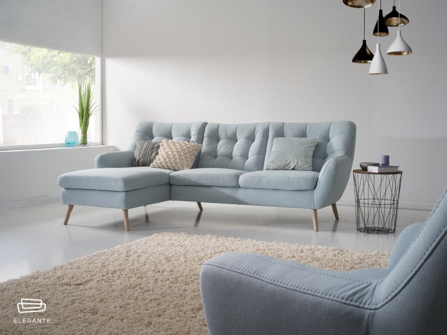 Угловой диван в скандинавском стиле