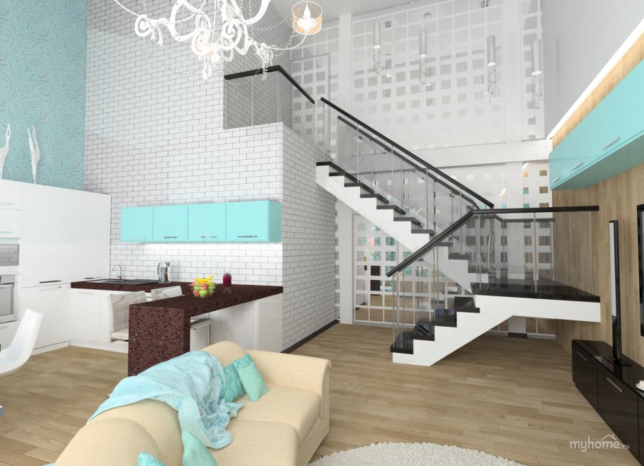 Квартира в стиле лофт Минимализм