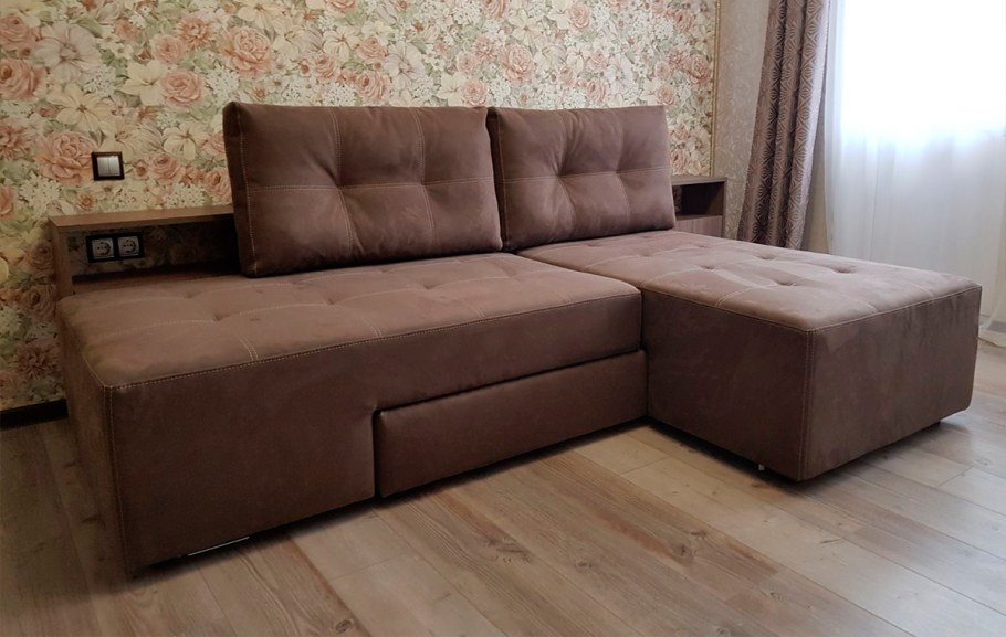 Диван угловой флок