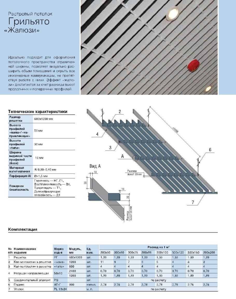 Грильято 50х50 металлик