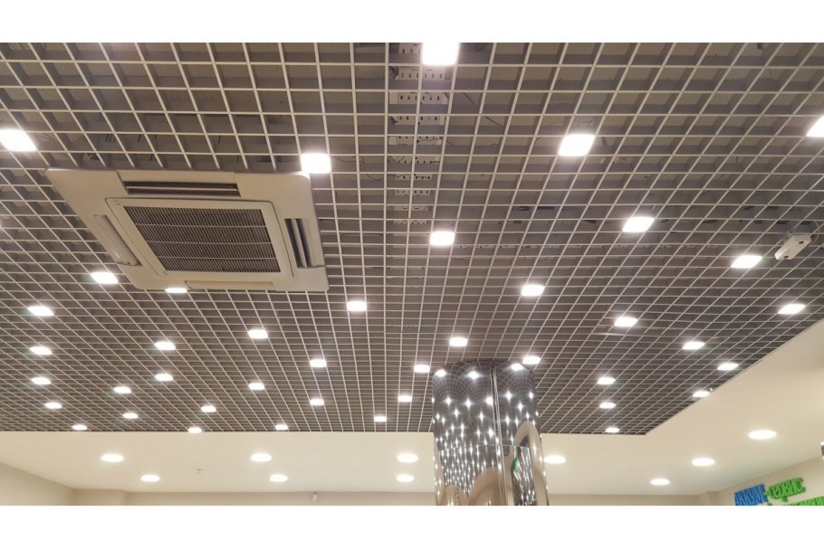 Потолок растровый Грильято Албес белый н 30 мм