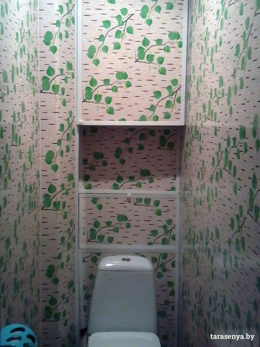 Отделка туалета пластиковыми панелями