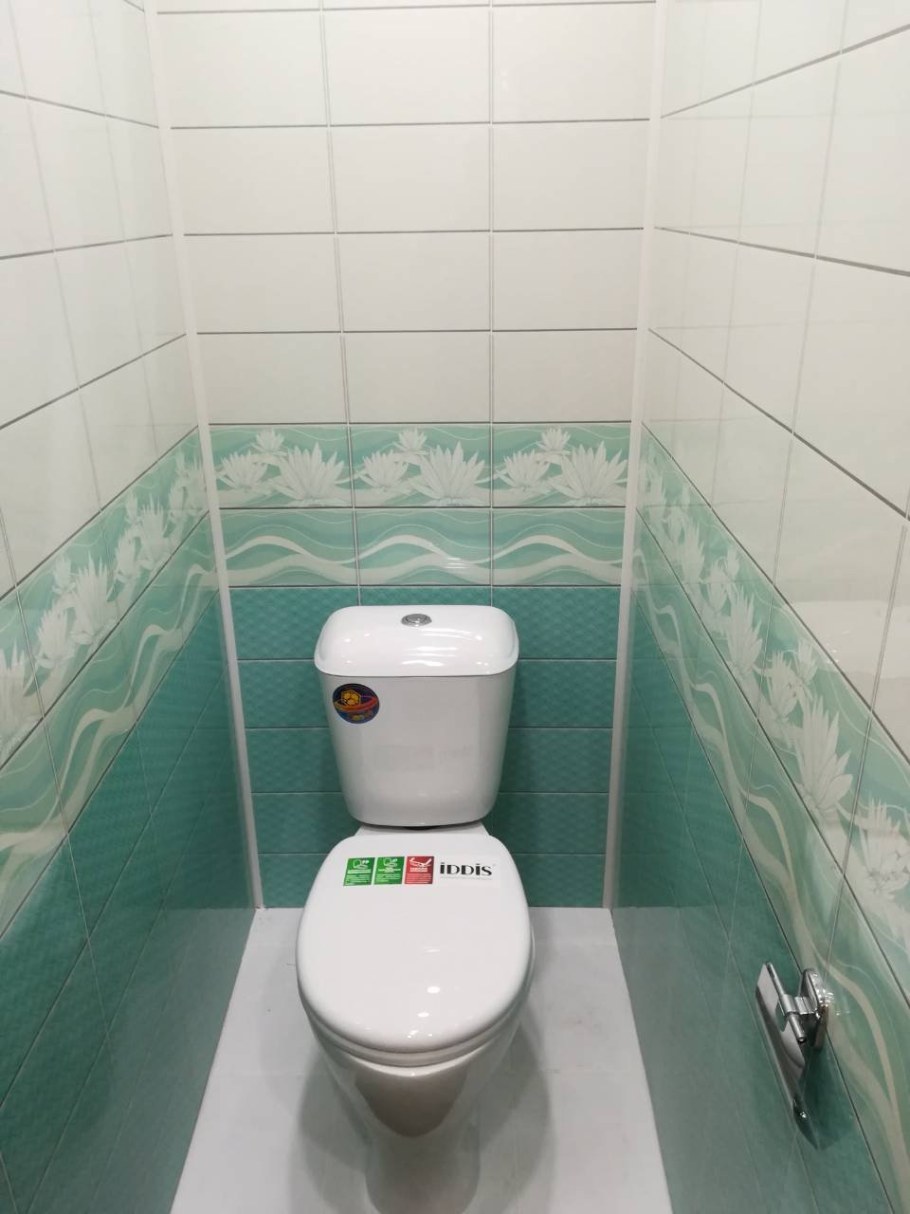 Отделка туалета панелями ПВХ