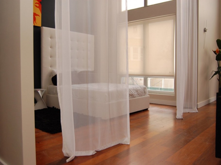 Разделение комнаты шторами икеа