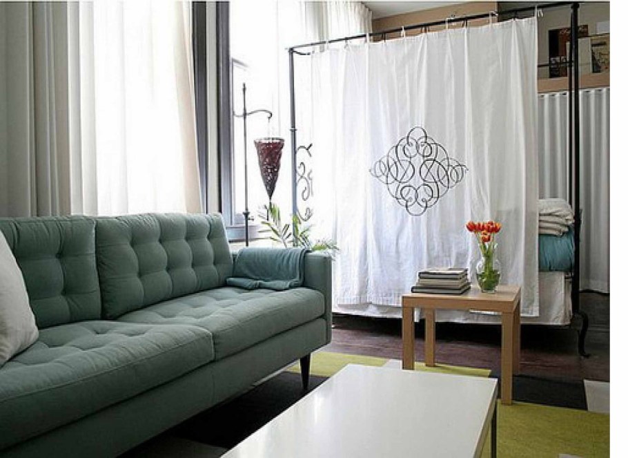 Штора вместо двери в гардеробную