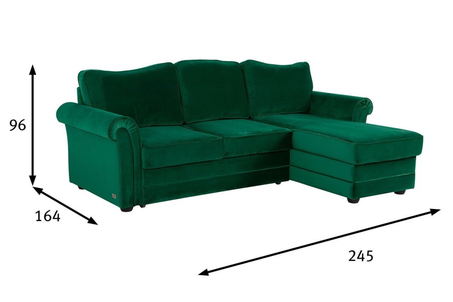 Зеленый модульный диван