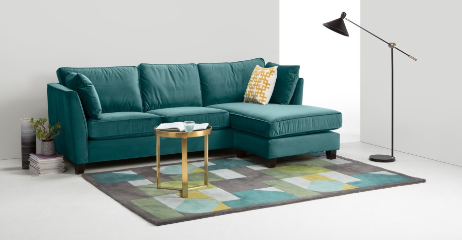 Диван Камерон изумрудный
