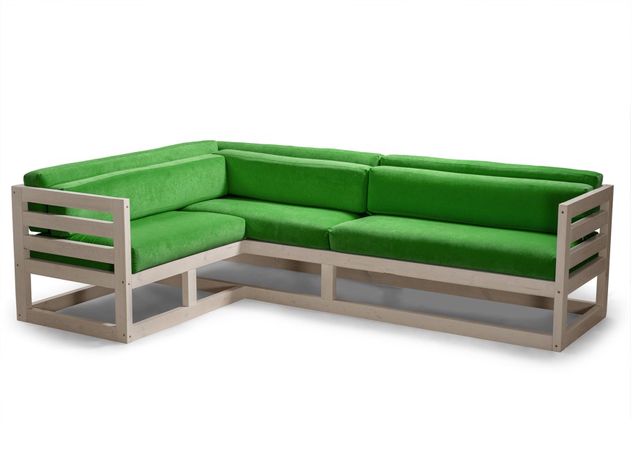 Диван Jared угловой зеленый