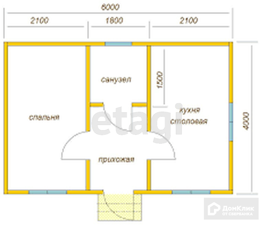 Планировка дачного дома 6х4