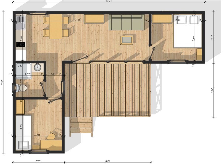 Дом модуль 40 Rubus