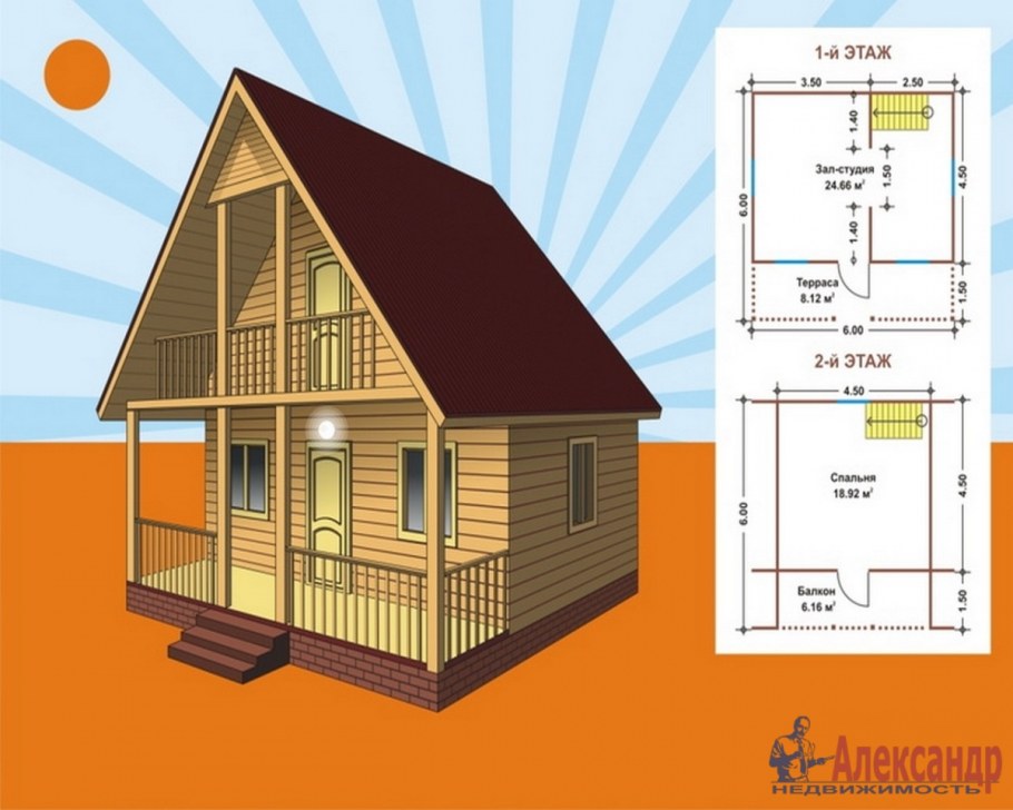Дом 6х10 одноэтажный планировка