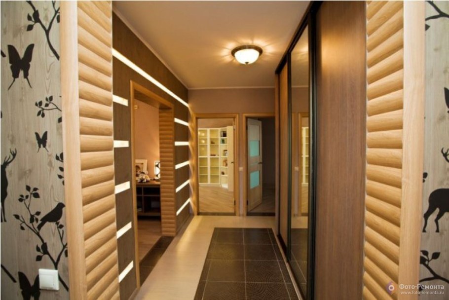 Отделка прихожей ламинатом