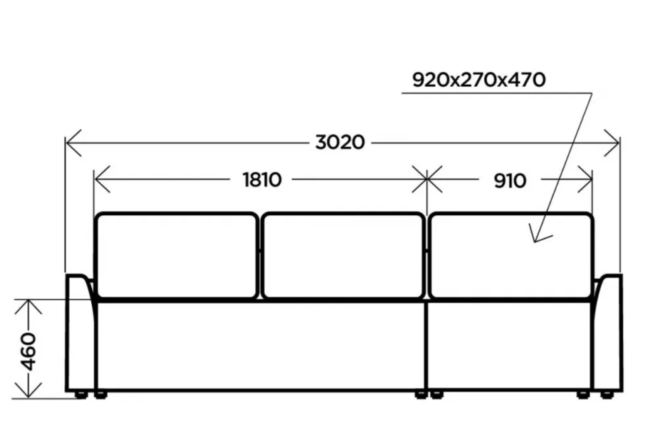 Диван «комфорт 12» (большой)