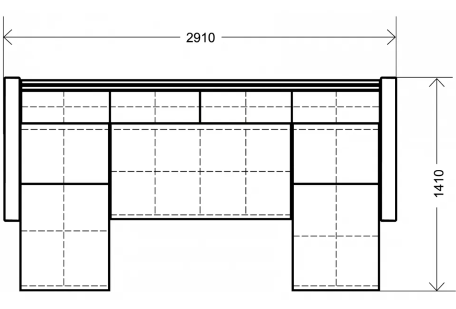 Диван Пинскдрев Барселона 3м