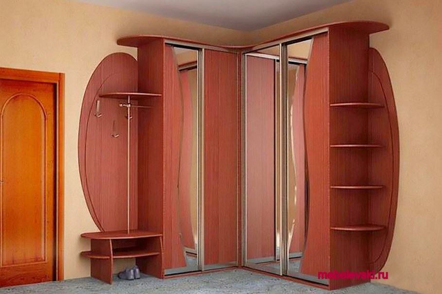 Угловой шкаф-купе в прихожую