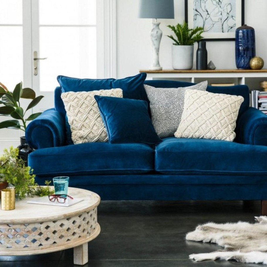 Синяя мебель в интерьере