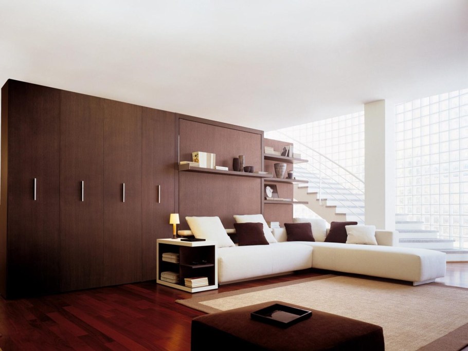 Шкаф-кровать диван трансформер TRANSMEB блюз