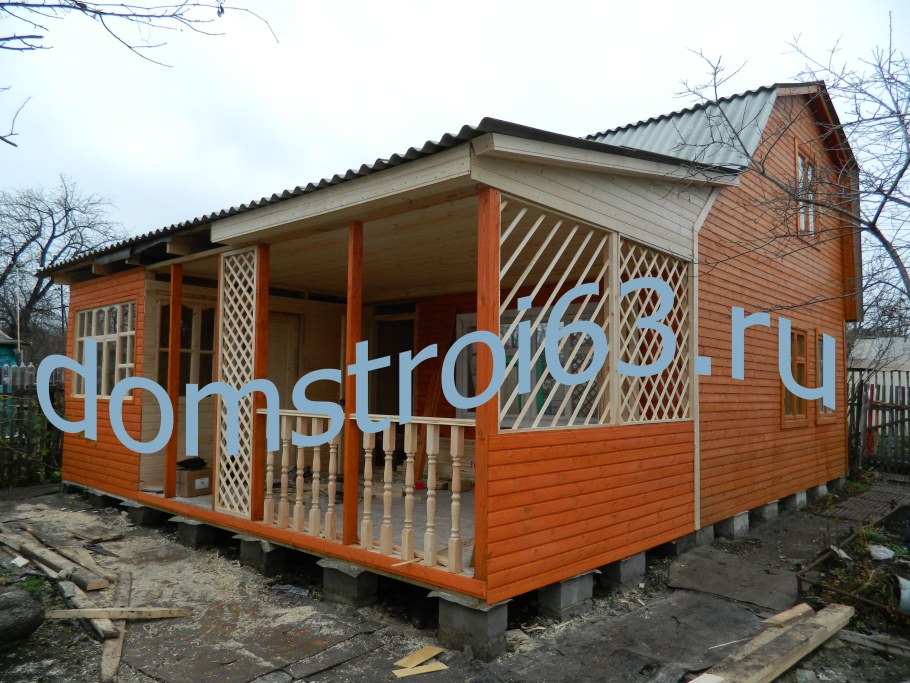 Веранда в двухквартирном доме