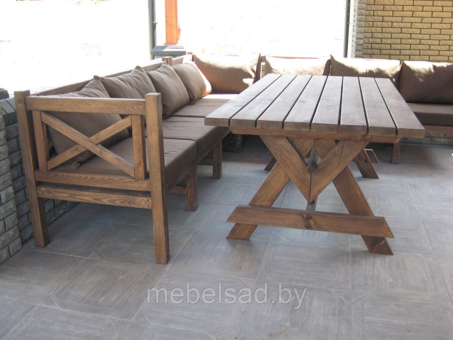 Садовая мебель из дерева