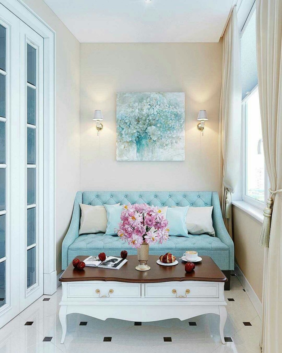 Зона отдыха на балконе